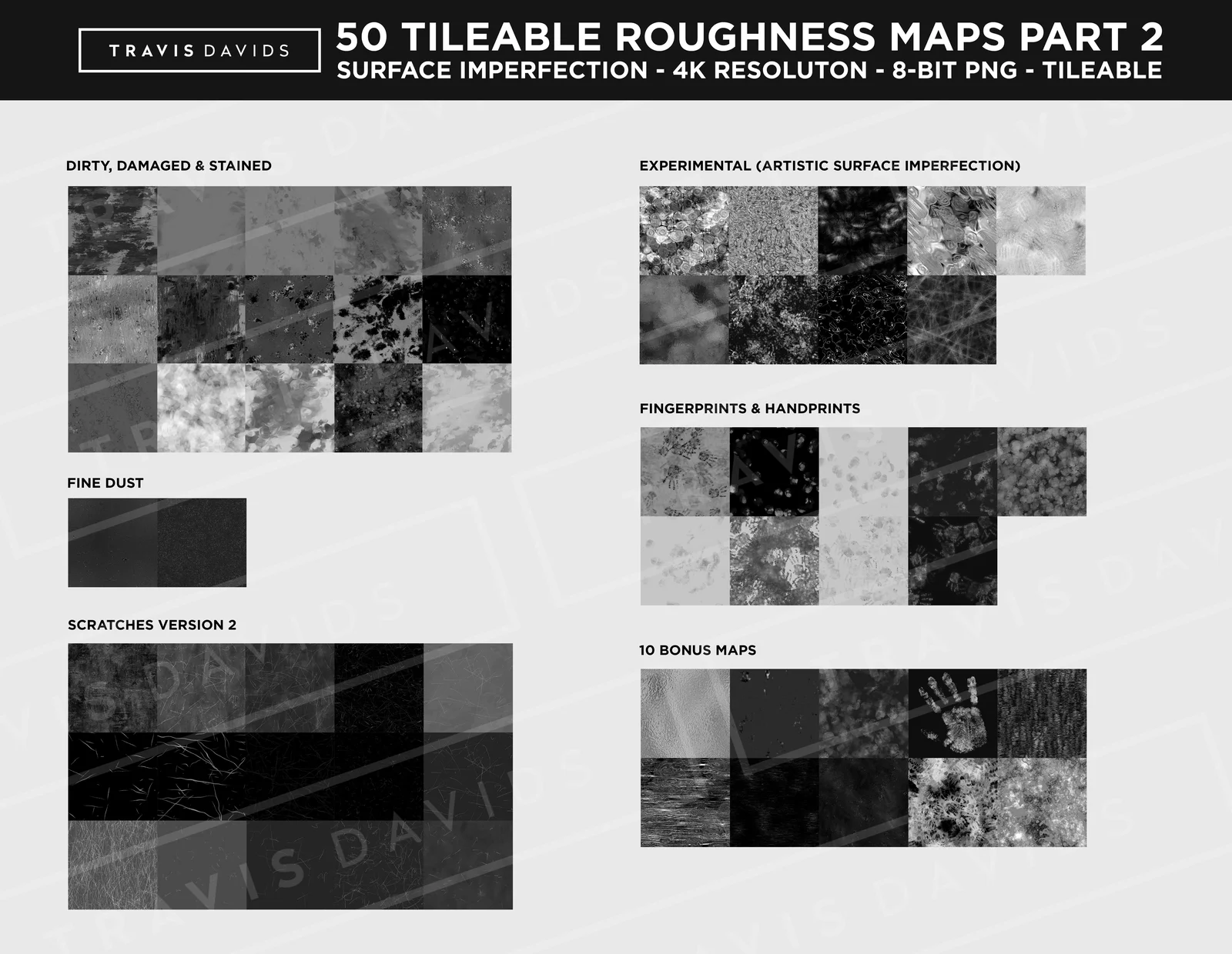 50 Tileable Roughness Maps screenshot 4