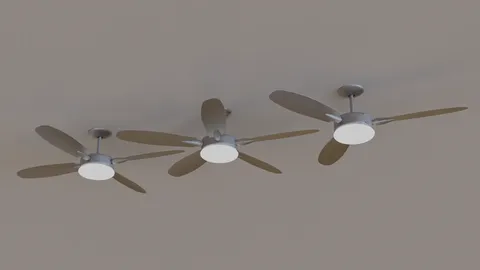 52-Inch Ceiling Fan Models - Blender 3d models