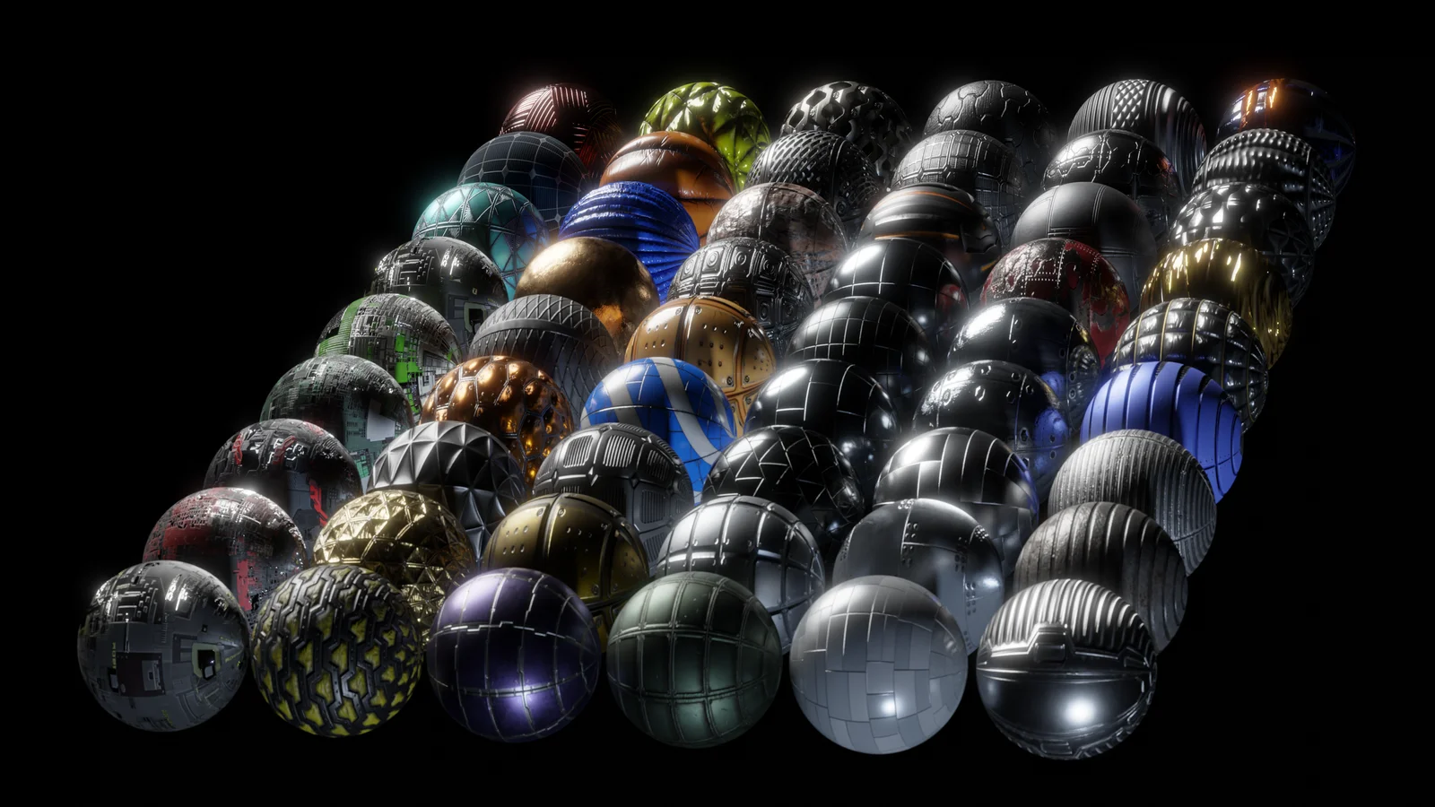 54 Sci-Fi PBR Materials screenshot 3