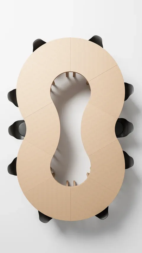 6-Piece Modular Desk Set - Blender 3d models