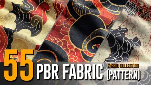 55 PBR Fabric Collection Vol 1 - Blender textures & materials