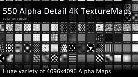 550 Alpha Detail Maps - Blender sculpting brushes