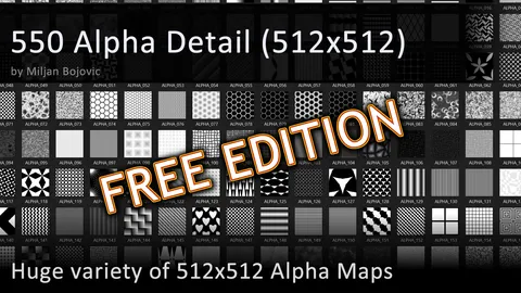 Alpha Detail Maps Free Edition - Blender textures & materials