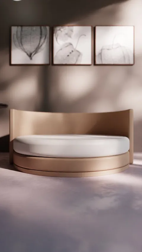 Circular Bed-Sofa - Blender 3d models