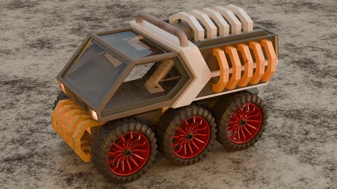 6-Wheel ATV Truck - Blender 3d models