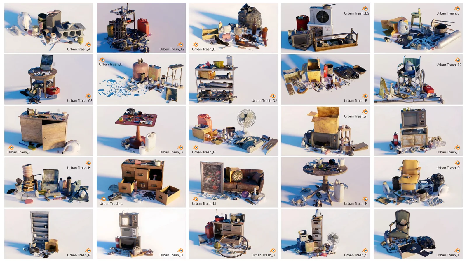 Urban Trash Assets Complete Pack screenshot 4