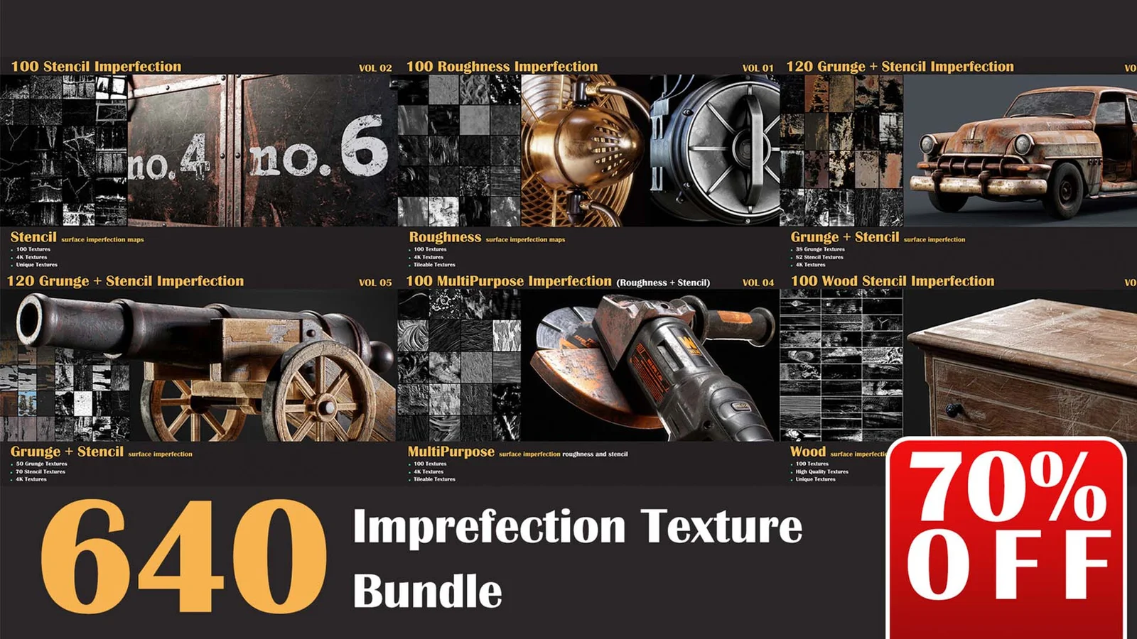 640 Imperfection Texture Bundle screenshot 5