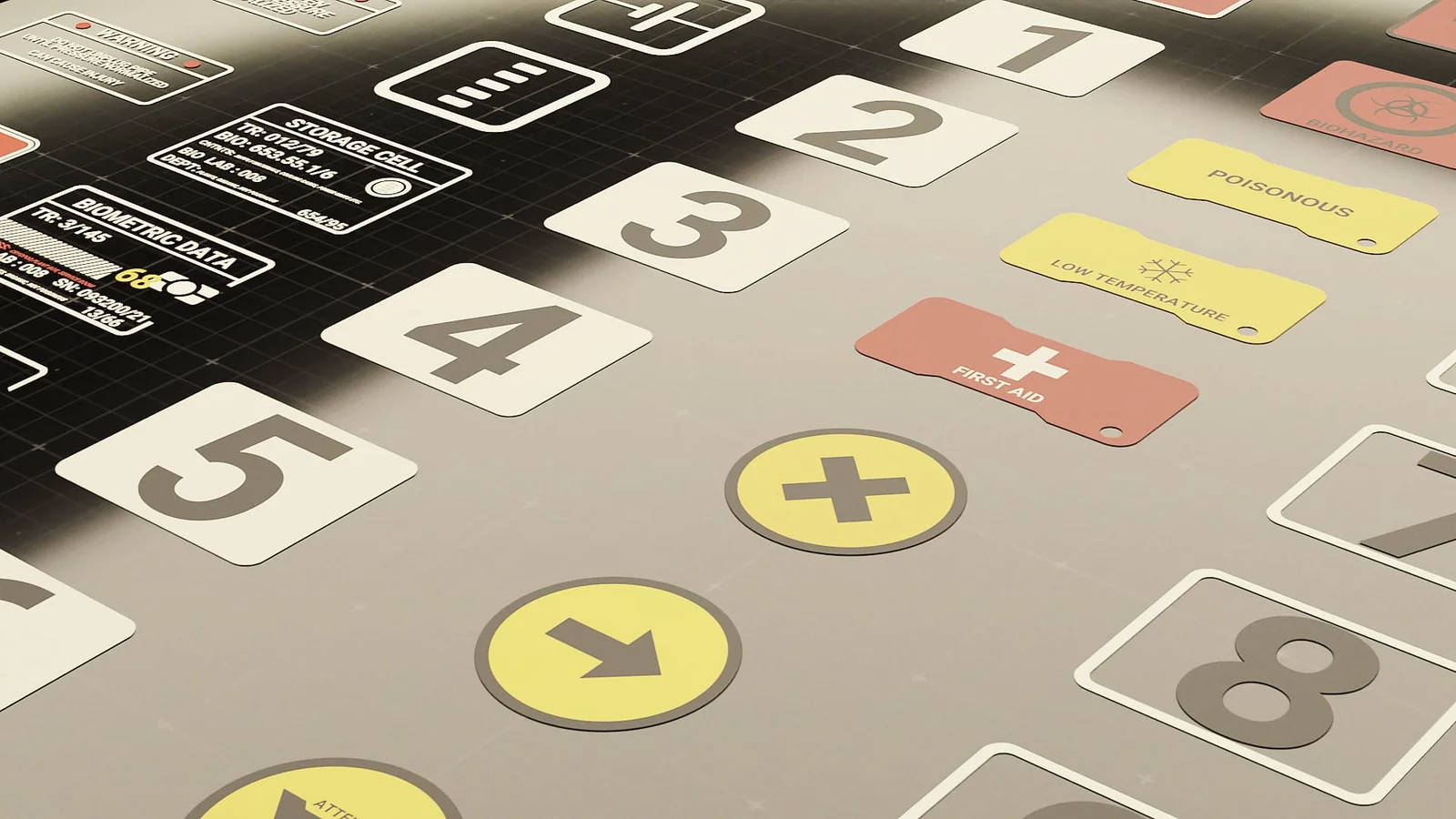 Sci-Fi Lab Info Decals screenshot 2