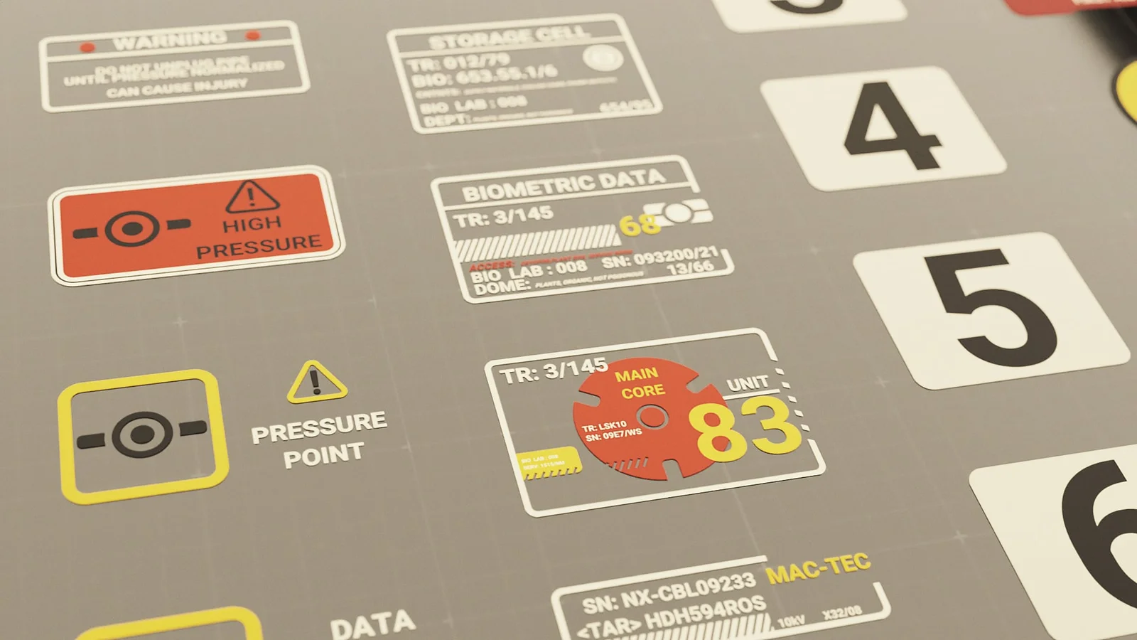 Sci-Fi Lab Info Decals screenshot 4