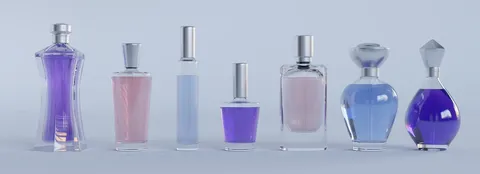 7 3D Perfumes - Blender 3d models