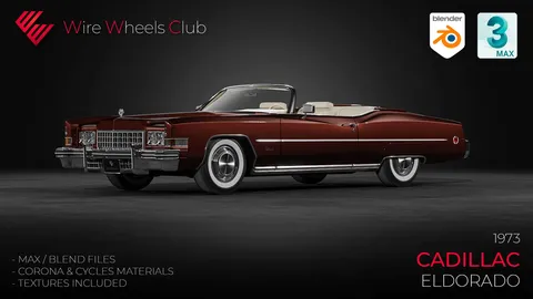 73 Cadillac Eldorado - Blender 3d models
