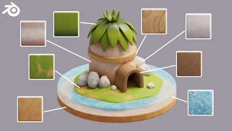 8 Cartoon Procedural Materials - Blender shaders