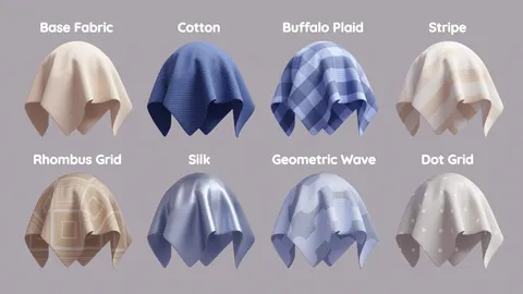 Procedural Fabric Materials - Blender shaders