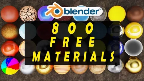 800 Procedural Materials - Blender shaders