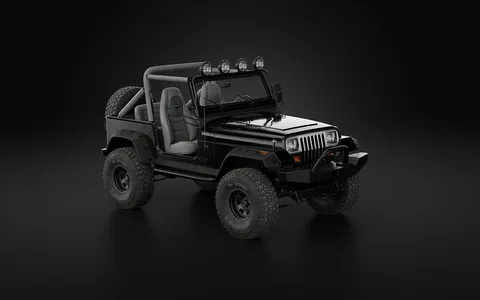 87 Jeep Wrangler Custom - Blender 3d models