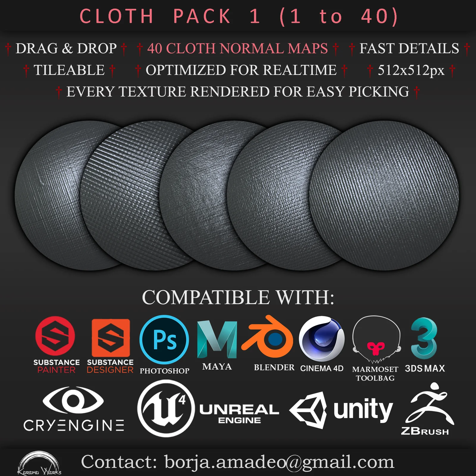 Cloth Detail Normal Maps Pack 1 screenshot 3