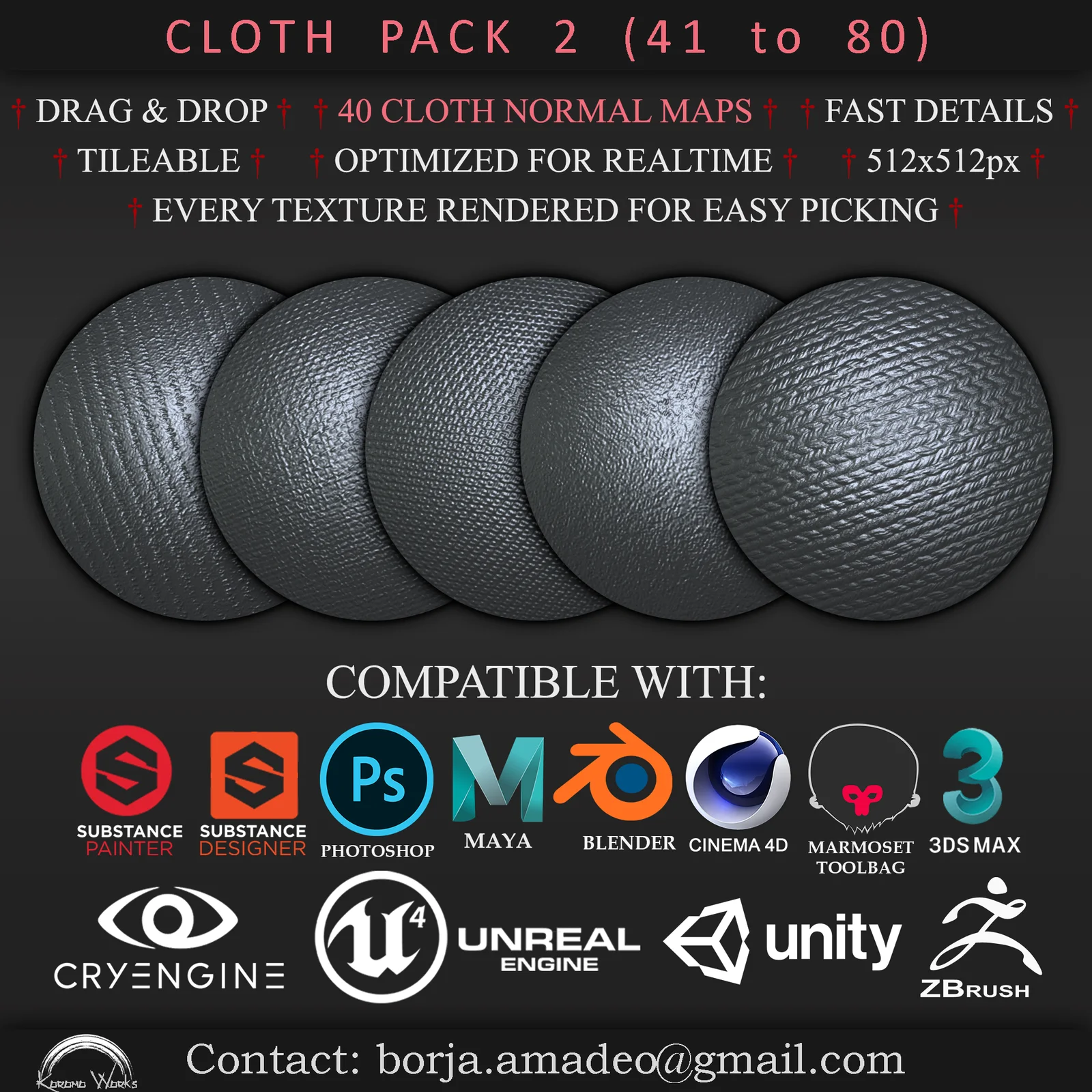 Cloth Detail Normal Maps Pack 2 screenshot 3