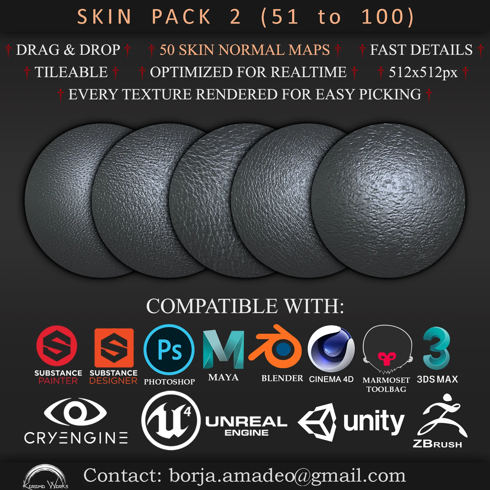 Skin Detail Normal Maps 2 screenshot 4