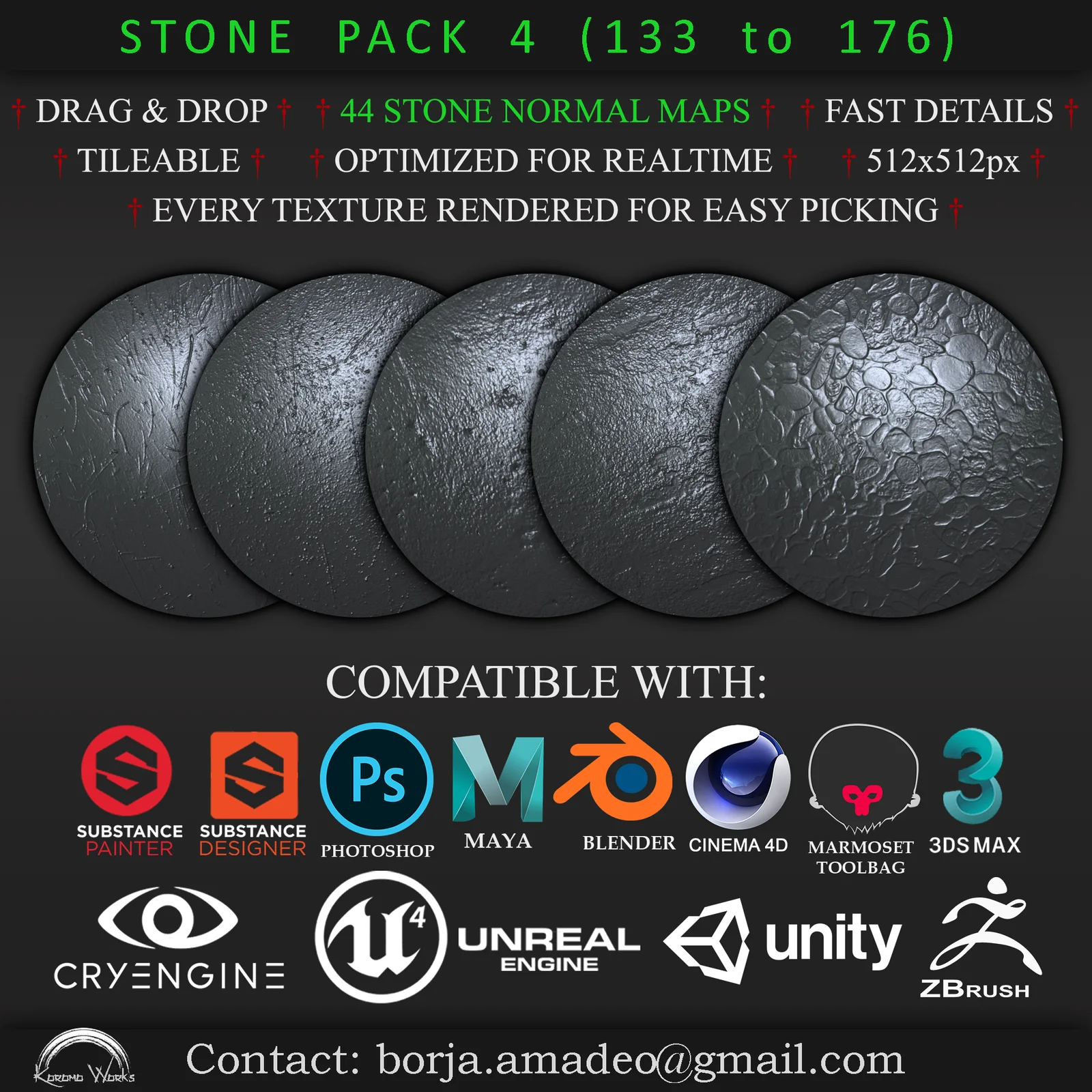 Stone Tileable Normal Maps Pack 4 screenshot 4