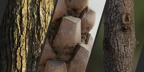 8K Scanned Tree Texture Pack - Blender textures & materials