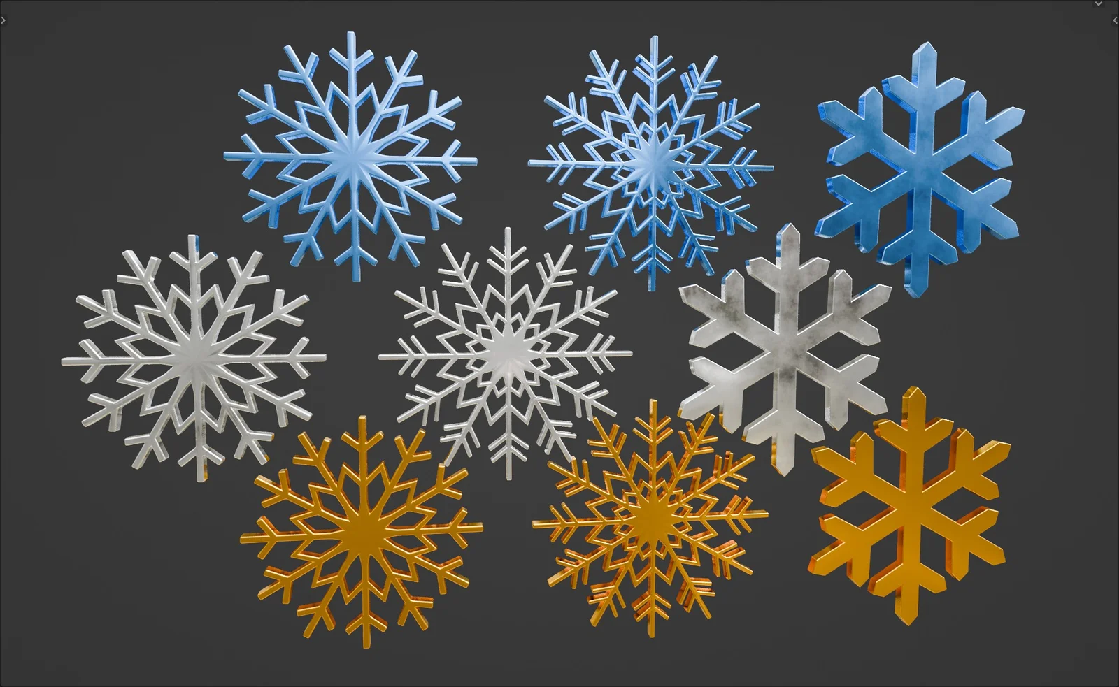 9 Snowflake Models screenshot 3