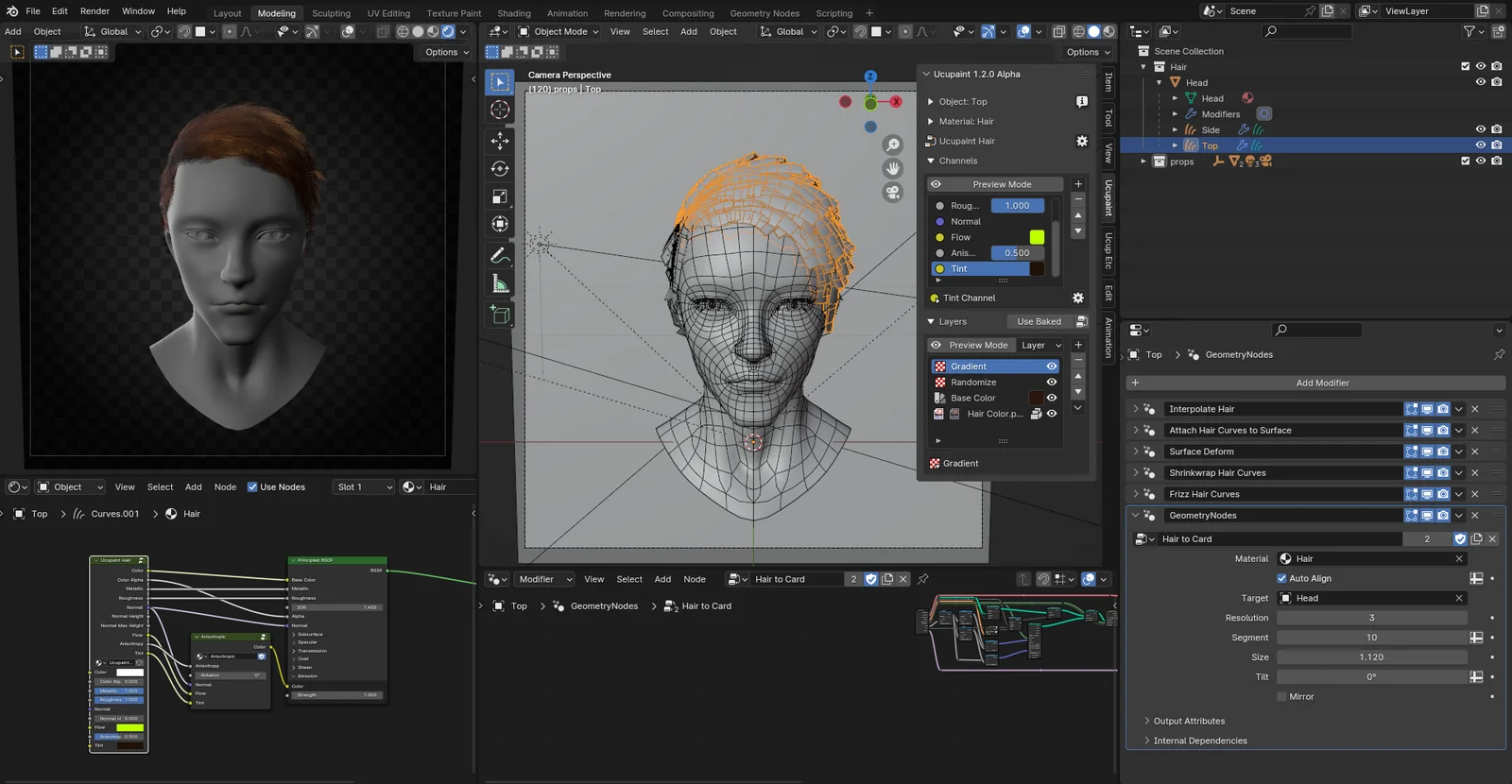 Hair Card Node Pack screenshot 2