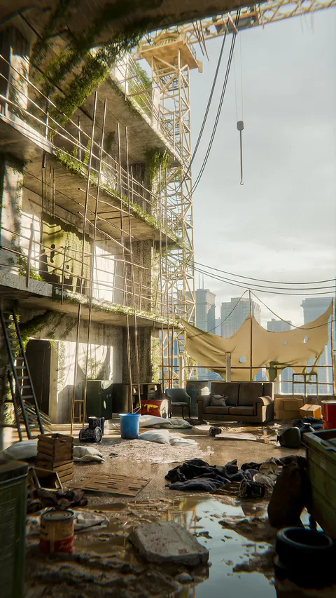 Abandoned Building - Blender scenes