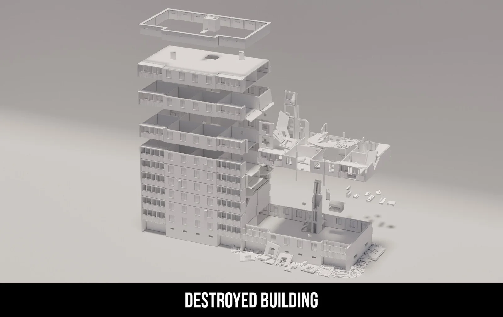 Abandoned Places Kitbash Set screenshot 4