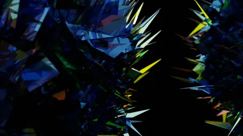 Abstract Crystals - Blender geometry nodes