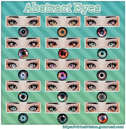Abstract Eye Pack - Blender textures & materials