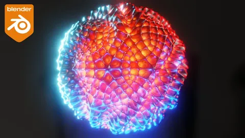 Abstract Honeycomb Sphere Animation - Blender scenes