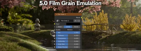 Accurate Film Grain Emulation - Blender addons