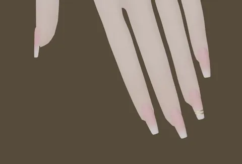 Acrylic Coffin Nails - Blender 3d models