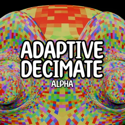 Adaptive Decimate - Blender geometry nodes