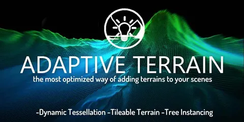 Adaptive Terrain - Blender geometry nodes