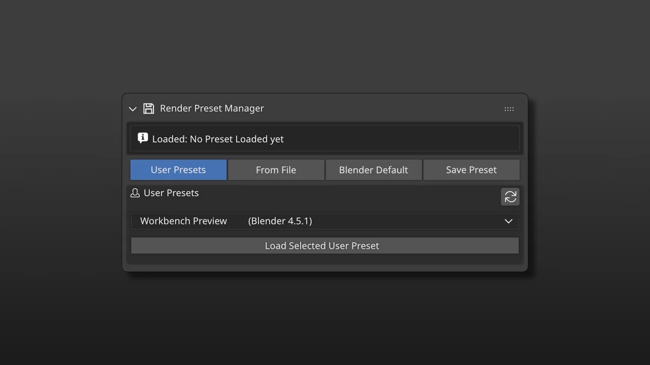 K-Tools Render Preset Manager screenshot 2