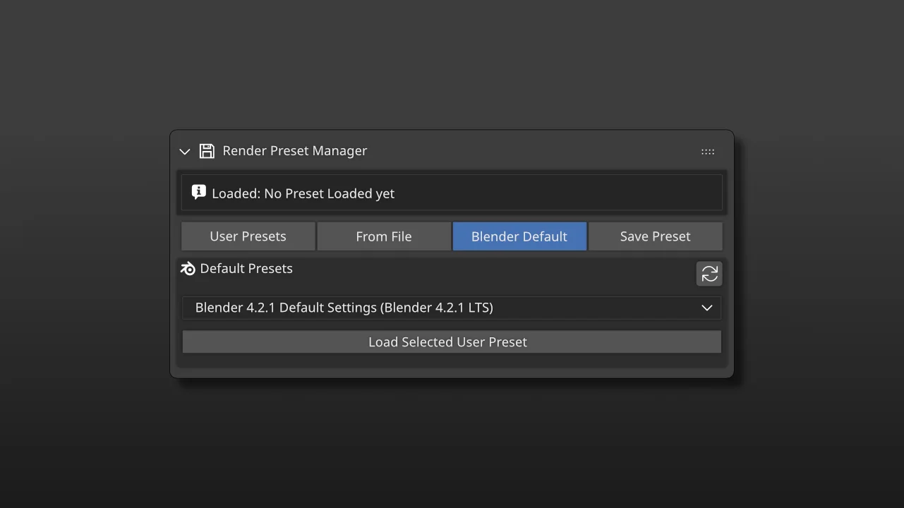 K-Tools Render Preset Manager screenshot 4