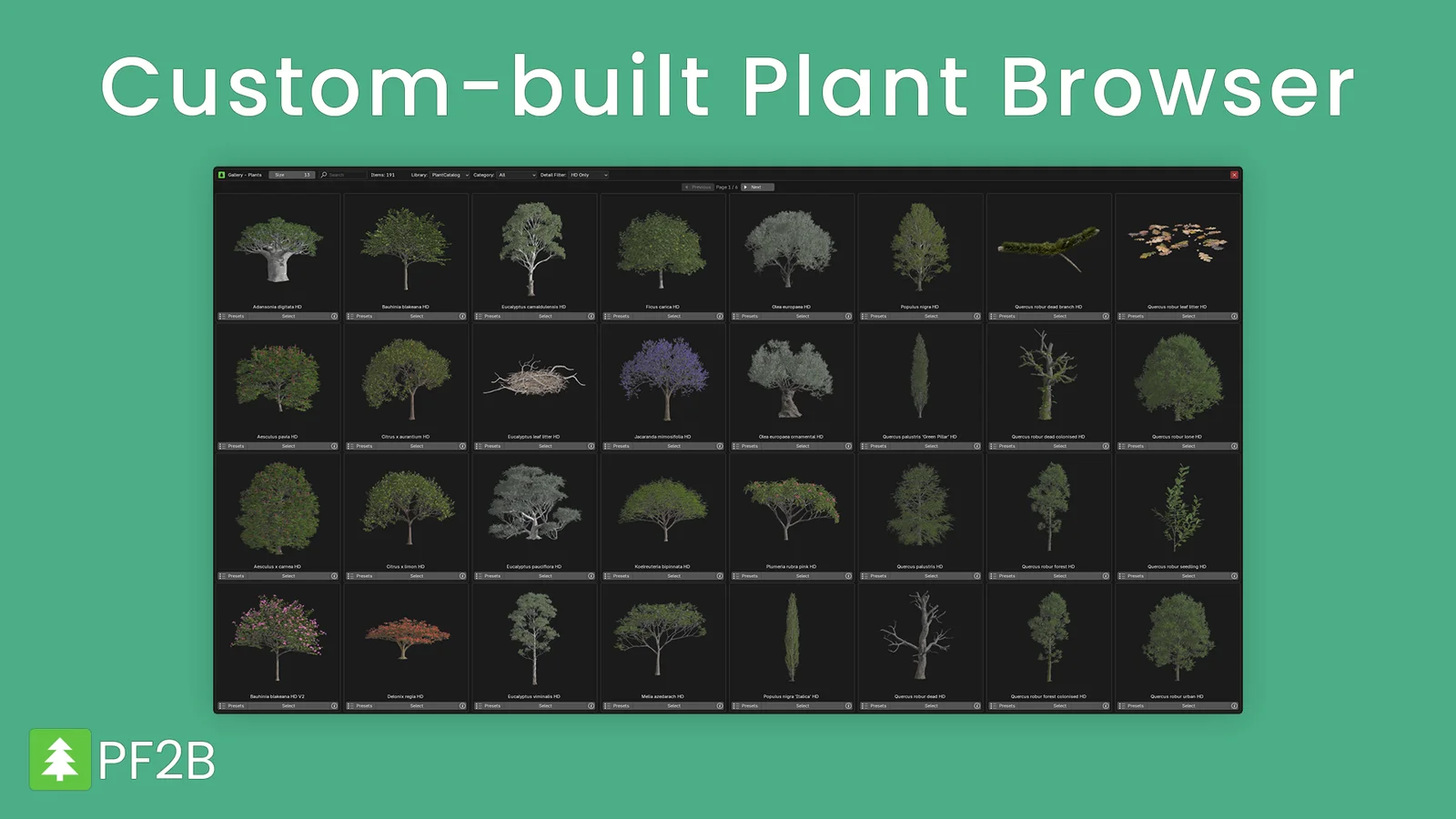 PlantFactory to Blender screenshot 4