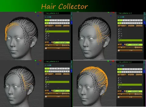 Hair Collector - Blender addons