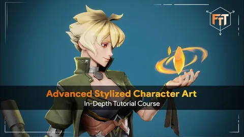 Advanced Stylized Game Character Art - Blender tutorials & courses