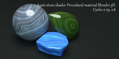 Agate Stone Shader - Blender shaders