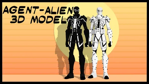 Agent-Alien - Blender 3d models