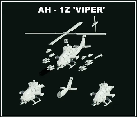 AH-1Z Set - Blender 3d models