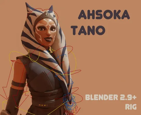 Ahsoka Tano Rig - Blender 3d models