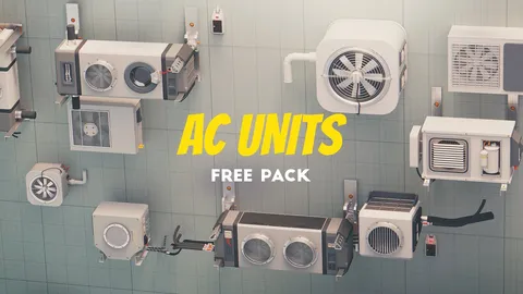 Air Conditioners Pack - Blender 3d models