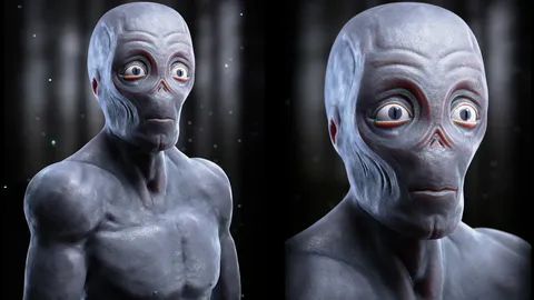 Alien Creature - Blender 3d models