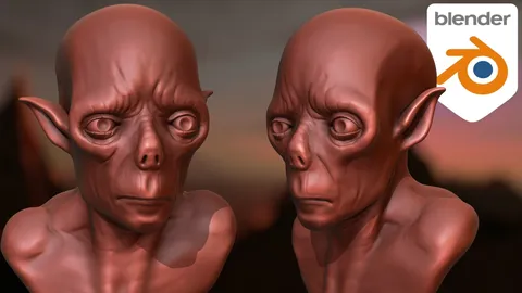 Alien Creature Sculpt - Blender 3d models