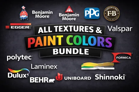 Textures & Paint Colors Bundle - Blender textures & materials
