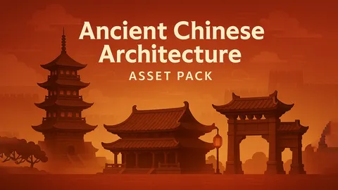 Ancient Chinese Architecture Pack - Blender 3d models