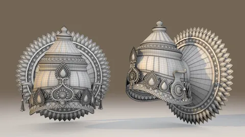Ancient Indian Crown - Blender 3d models